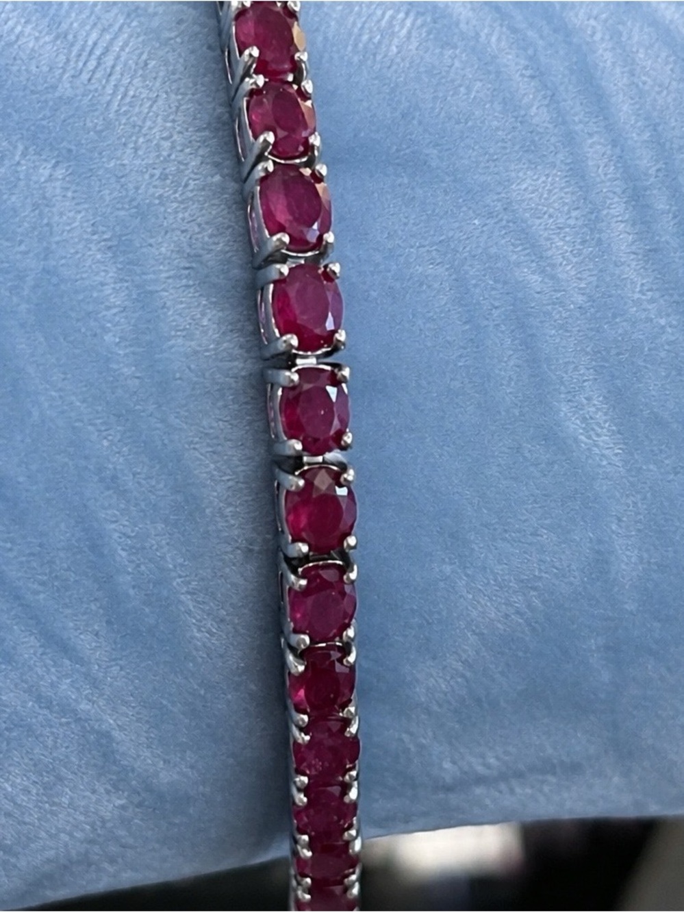 Raspberry Rhodolite Garnet, S925 Adjustable Bolo Bracelet